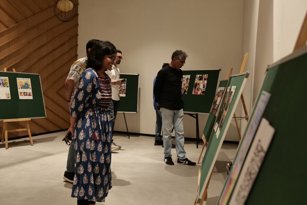 Guests at the Pride Exhibition.