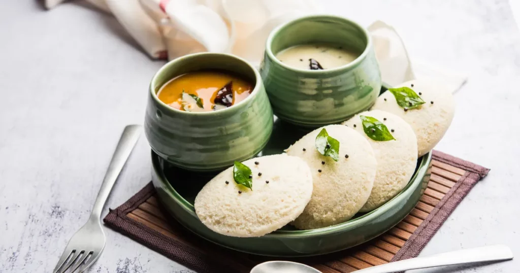 Idli with Sambar