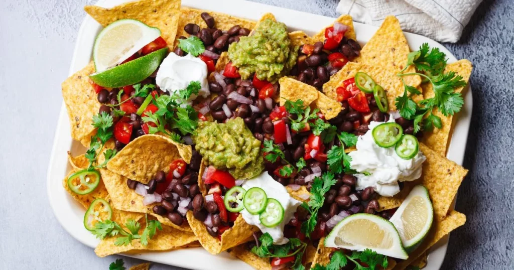 Vegan Guacamole Nachos