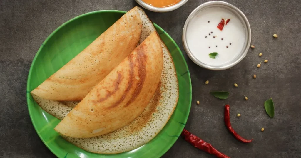 Dosa and Coconut Chutney