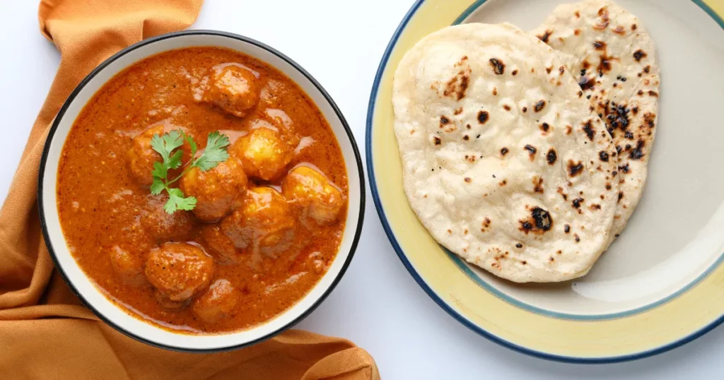 Bhakri with Lasaniya Batata