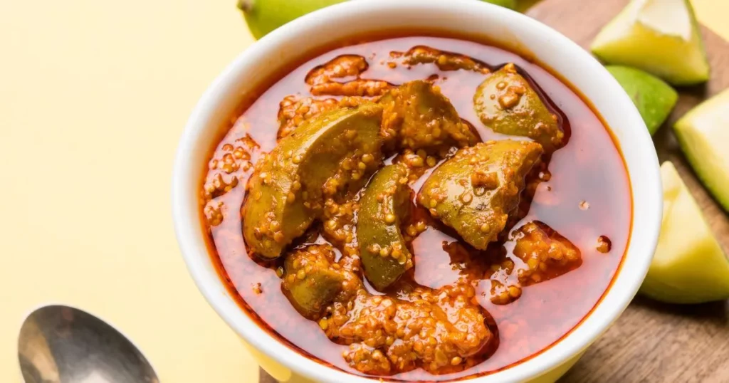 Mango Pickle Thali