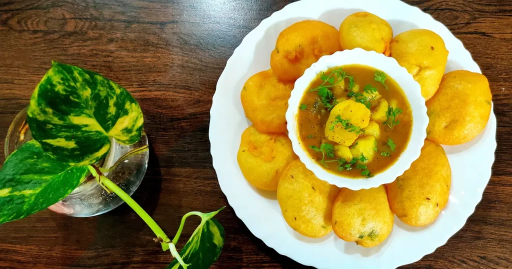 Dhuska with Ghugni