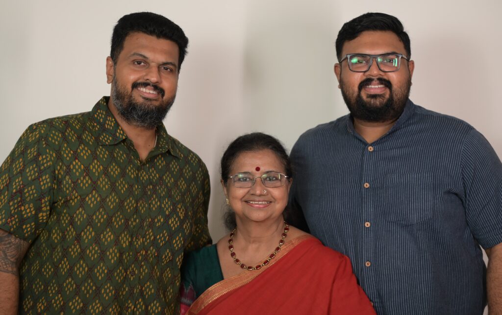 Restaurant owners: Ravishankar, Meena Mohan and Gopal Mohan