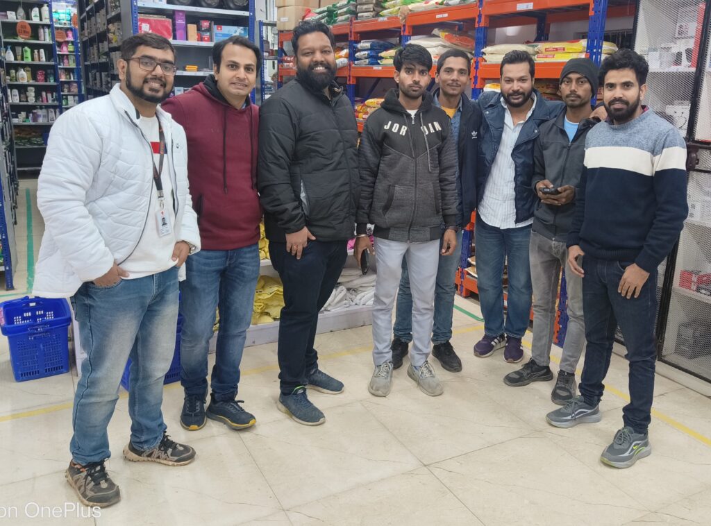 Lokesh with his team members