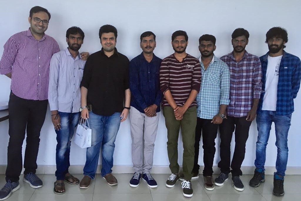Prabhakar with his team