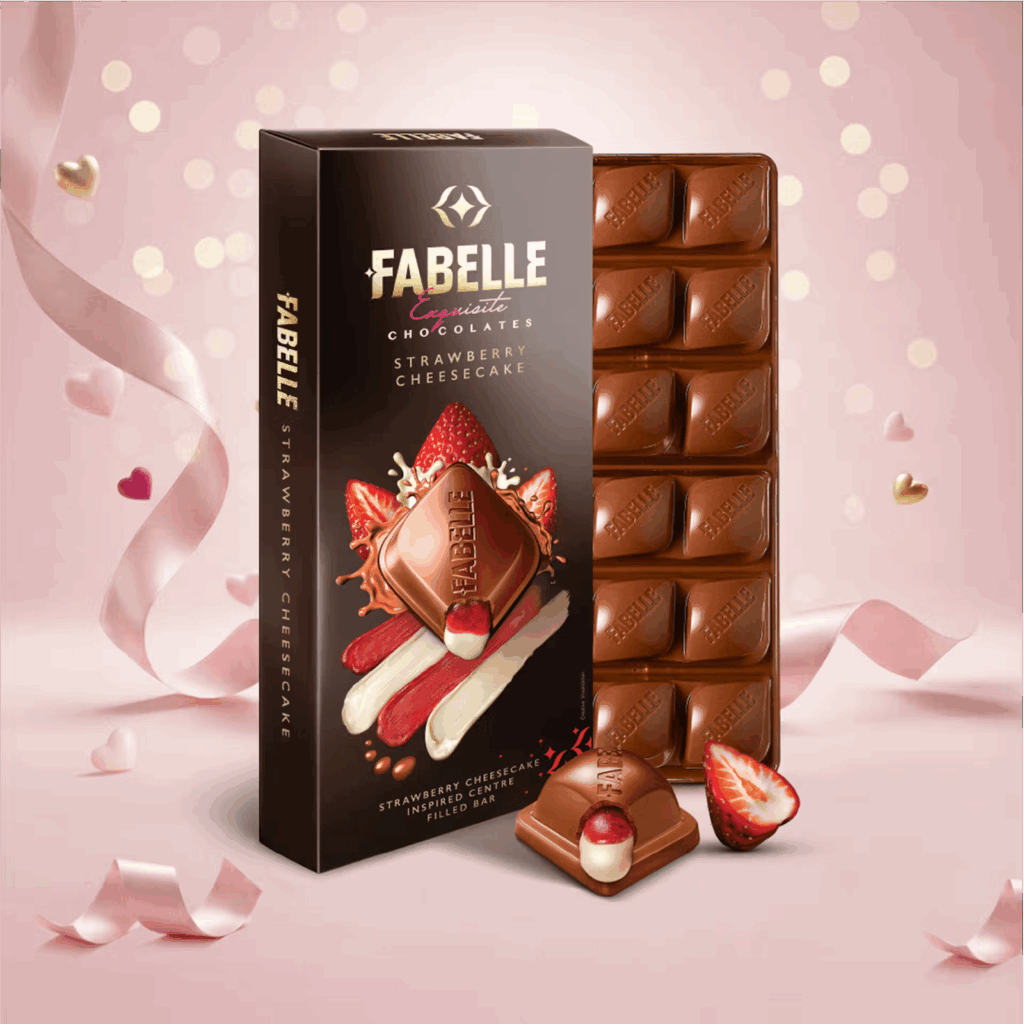 Fabelle Luxury Chocolates Strawberry Cheesecake Box