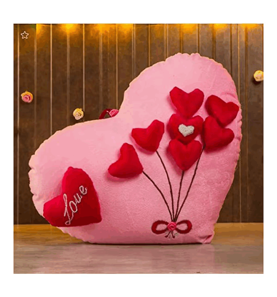 Heart Shaped Pillow - Hug Day Gift