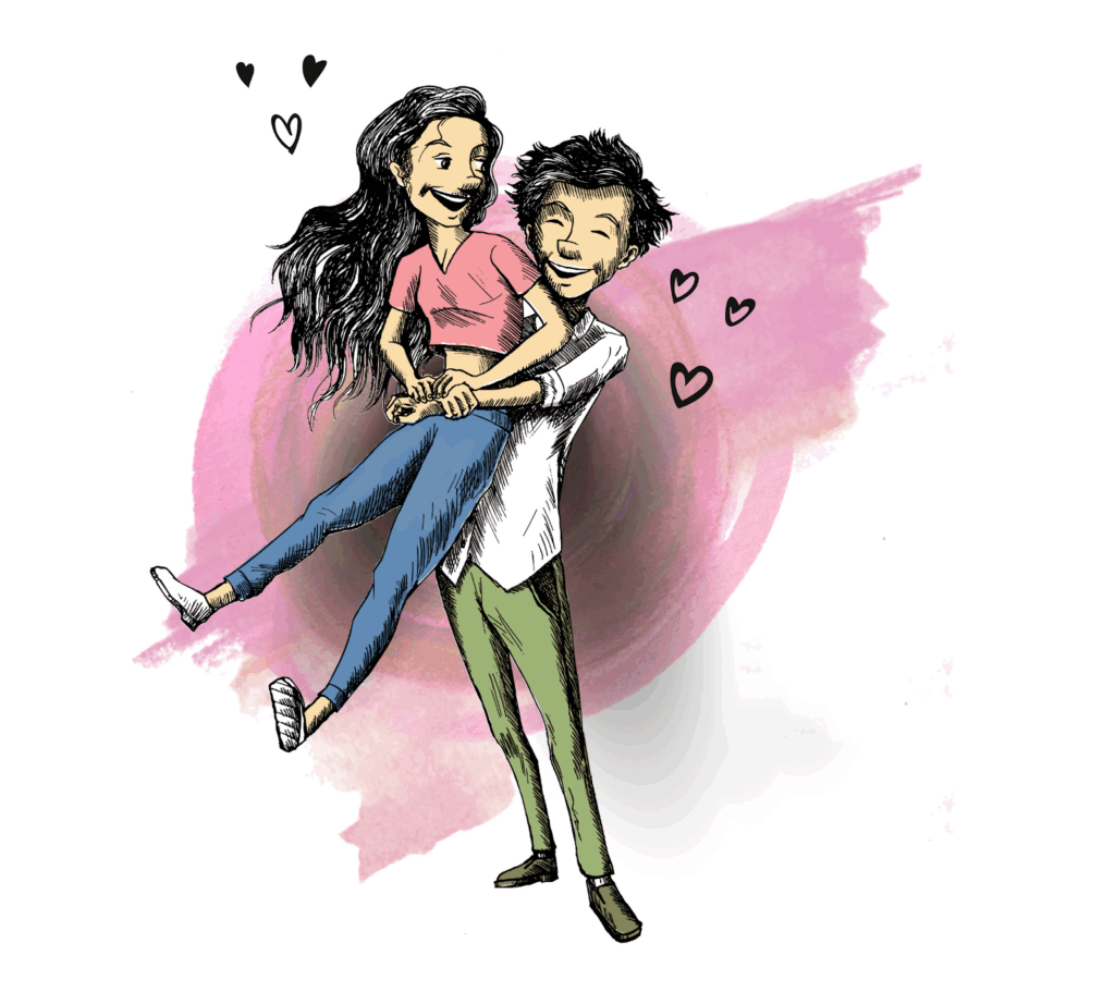 Custom Couple Portrait - Instamart