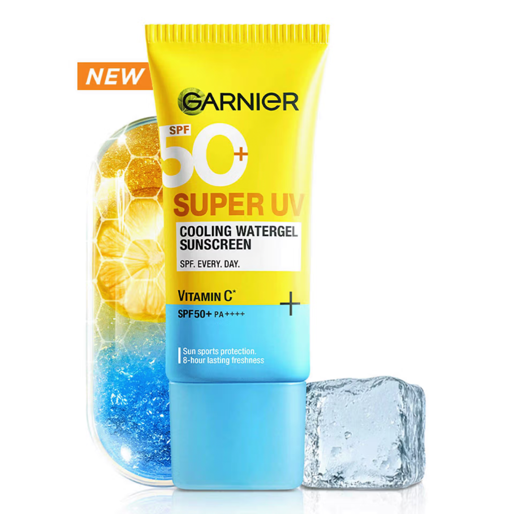 garnier super uv cooling water gel sunscreen