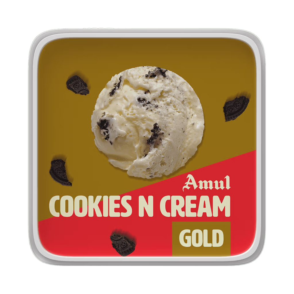 Amul Cookies n Cream Ice Cream - frozen desserts