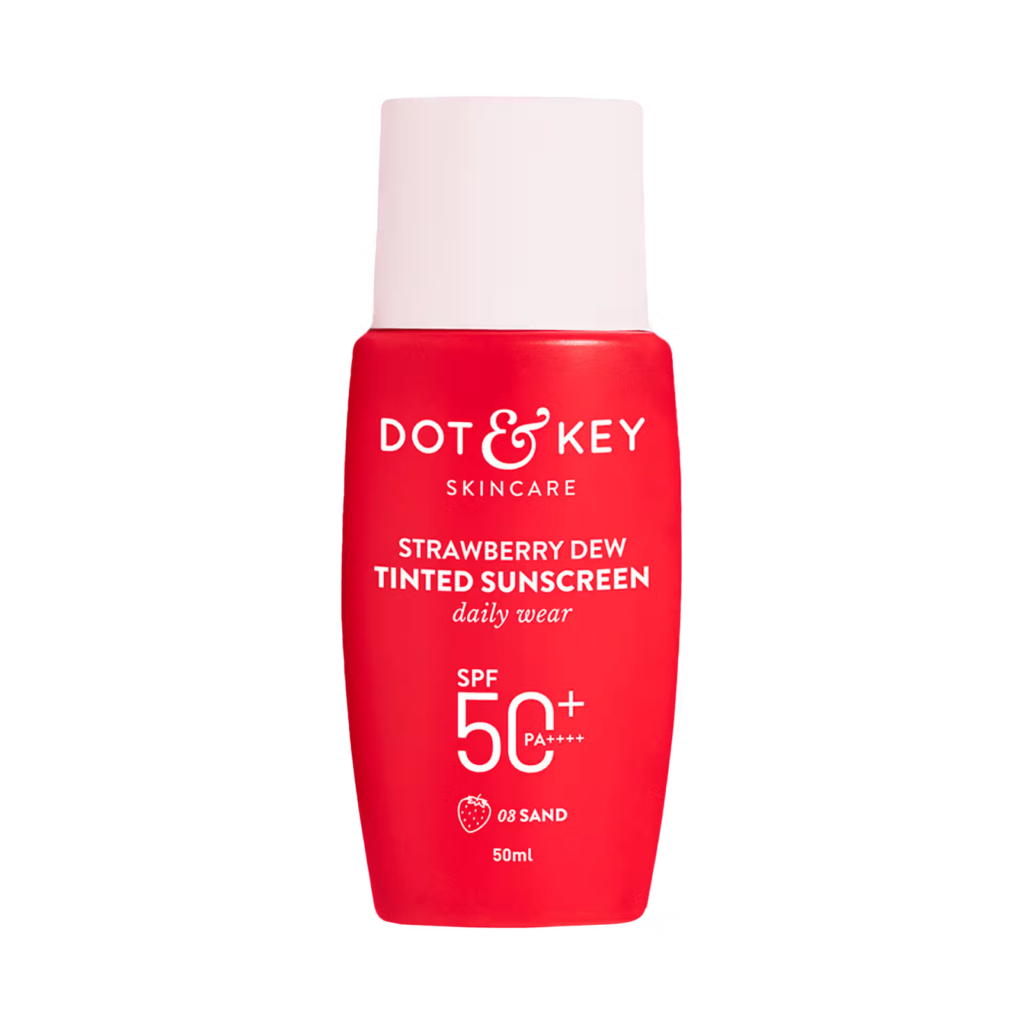 Tinted sunscreen - summer skin care products​